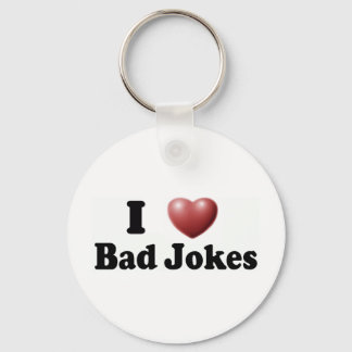 I Love Bad Jokes Key Ring