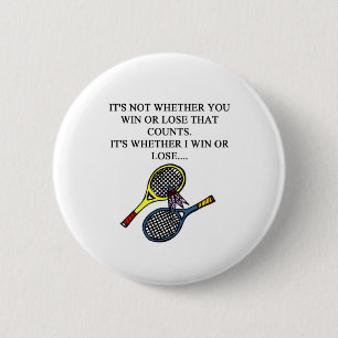 i love badminton design 6 cm round badge