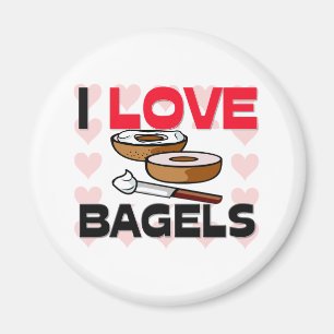 I Love Bagels Magnet
