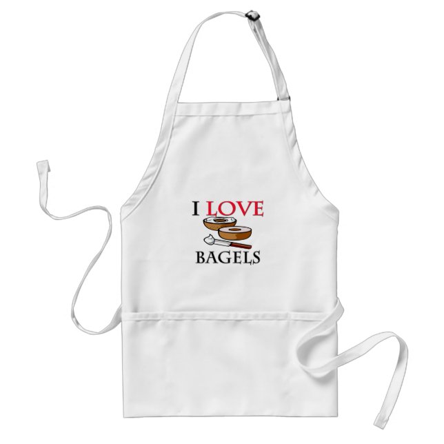 I Love Bagels Standard Apron (Front)