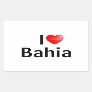 I love Bahia Rectangular Sticker