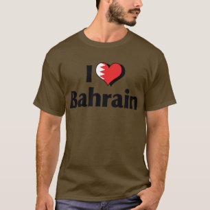 I Love Bahrain Flag T-Shirt