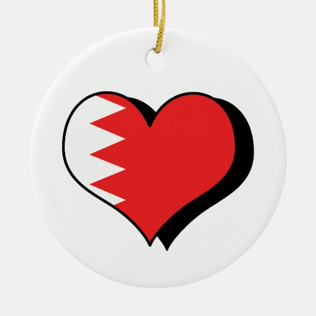 I Love Bahrain Ornament (Front)