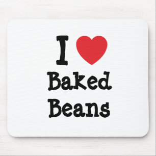I love Baked Beans heart T-Shirt Mouse Mat
