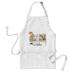 I Love Baking apron