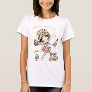 I Love baking, cupcake lover, T-Shirt