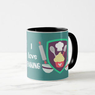 I love baking customisable coffee mug