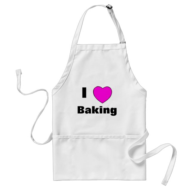 I Love Baking Standard Apron (Front)