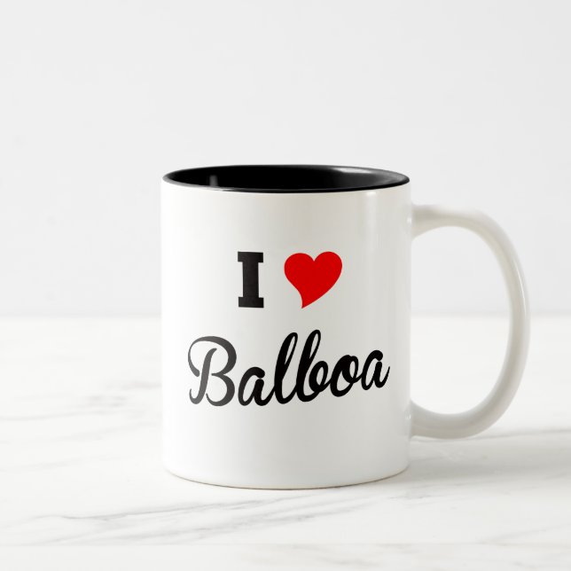 I Love Balboa Polar Two-Tone Coffee Mug (Right)