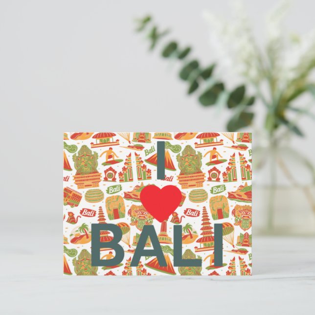 I love Bali : A Postcard From Paradise (Standing Front)