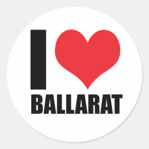 I love Ballarat Classic Round Sticker