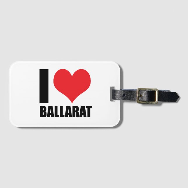 I love Ballarat Luggage Tag (Front Horizontal)