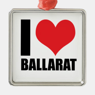 I love Ballarat Metal Tree Decoration