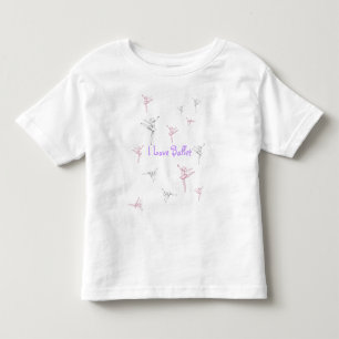 I Love Ballet Ballerina's Toddler T-Shirt