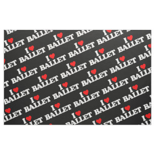 I LOVE BALLET FABRIC