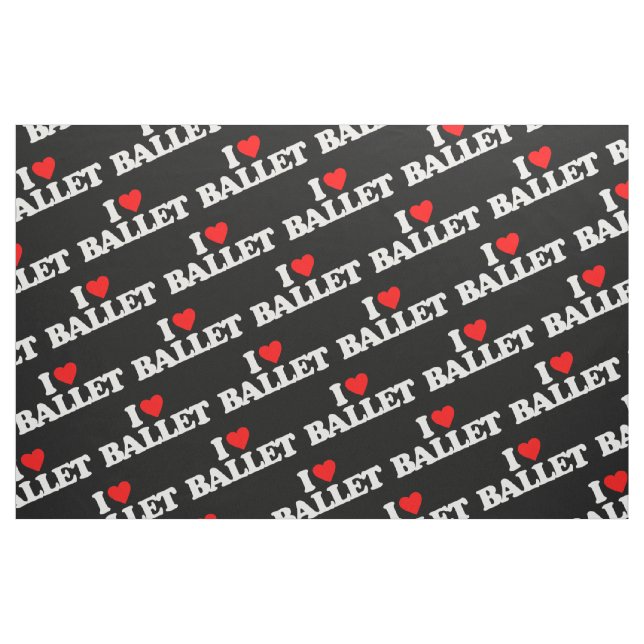 I LOVE BALLET FABRIC (Fat Quarter)