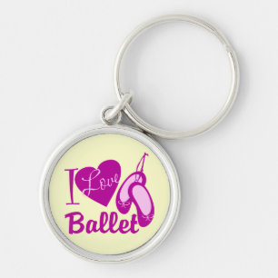 I Love Ballet Key Ring
