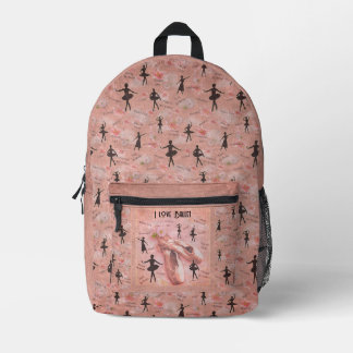 I love Ballet Print Cut Sew Bag