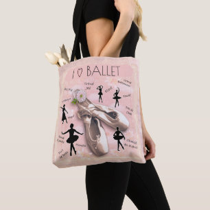 I Love Ballet Tote Bag