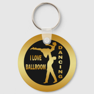 I LOVE BALLROOM DANCING KEY RING