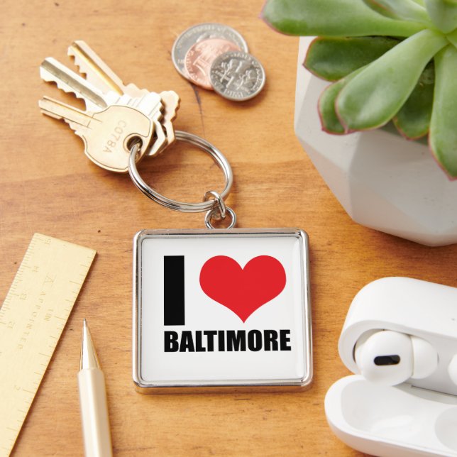 I love Baltimore Key Ring (Desk)