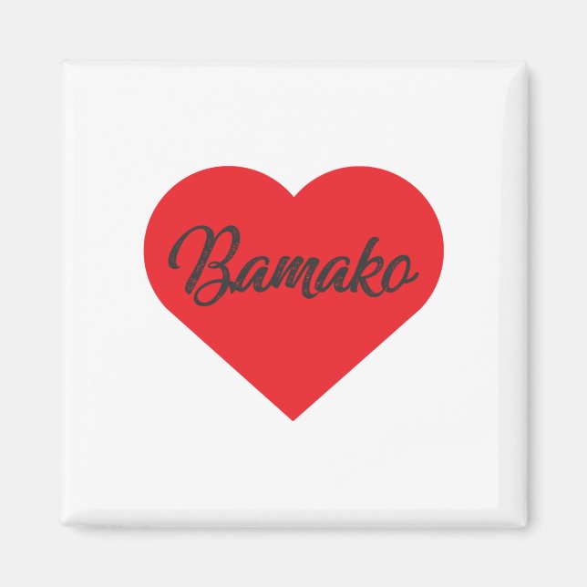I Love Bamako - Mali Magnet (Front)
