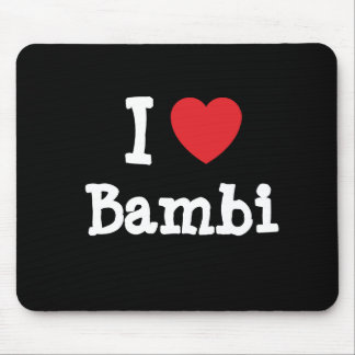 I love Bambi heart T-Shirt Mouse Mat