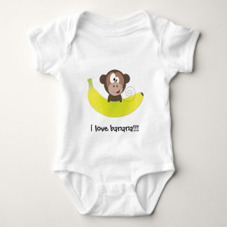 i love banana!!! baby bodysuit
