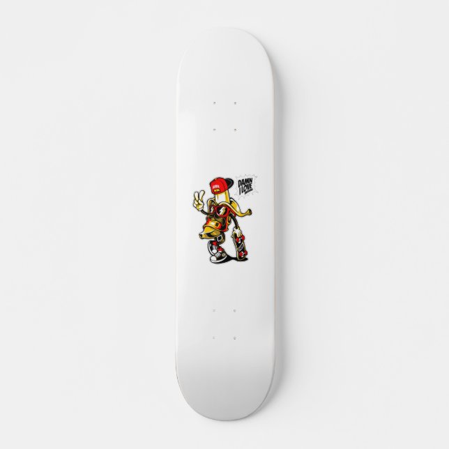 I Love Banana Rebel Skateboard (Front)