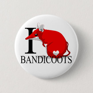 I Love Bandicoots Buttons