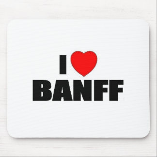 I Love Banff Mouse Mat