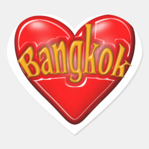 I Love Bangkok Heart Sticker
