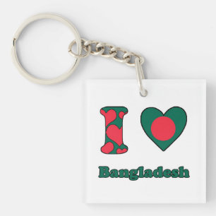 I love Bangladesh Key Ring
