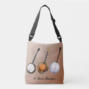 I LOVE BANJOS CROSSBODY BAG