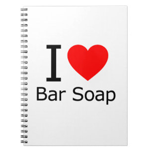 i Love Bar Soap Notebook