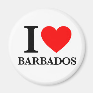 I Love Barbados Magnet
