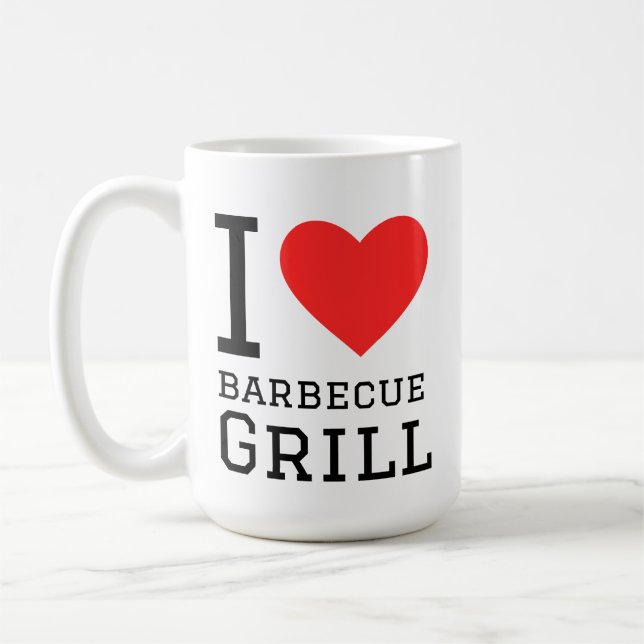 I love barbecue grill coffee mug (Left)