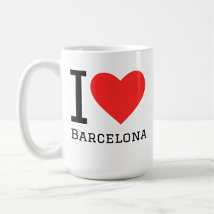 I love barcelona coffee mug