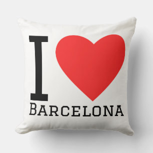I love barcelona cushion