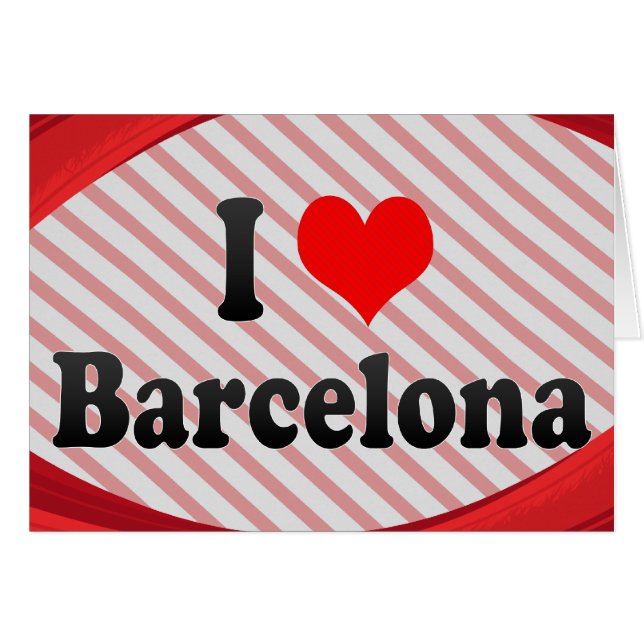 I Love Barcelona, Spain (Front Horizontal)