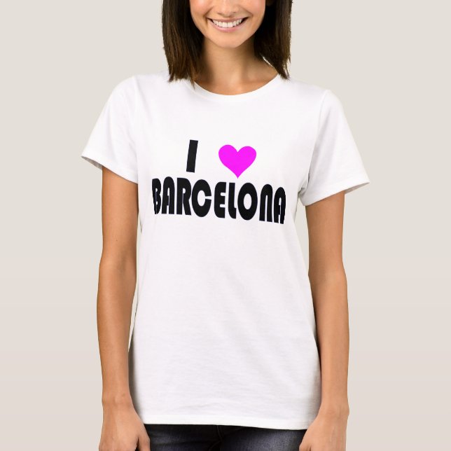 I Love Barcelona  t-shirt (Front)