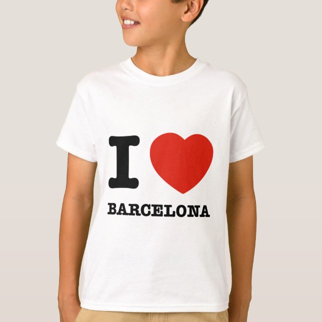 I Love Barcelona T-Shirt (Front)