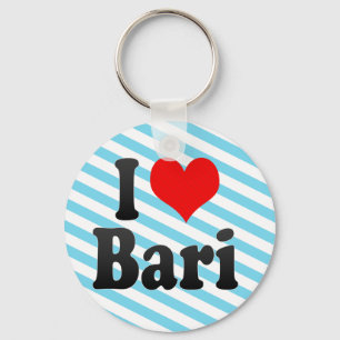I Love Bari, Italy Key Ring