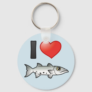 I Love Barracuda Key Ring