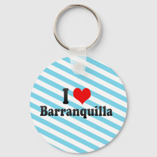 I Love Barranquilla, Colombia Key Ring