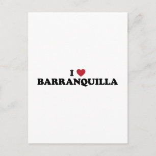 I Love Barranquilla Colombia Postcard