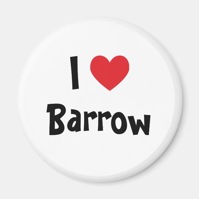 I Love Barrow Magnet (Front)