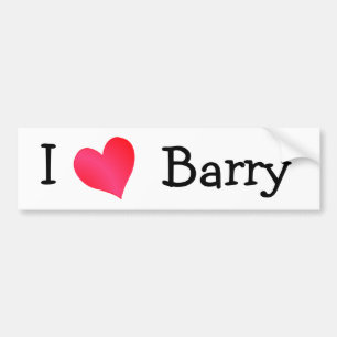 I Love Barry Bumper Sticker