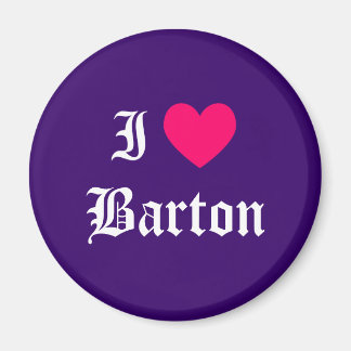 I Love Barton Magnet