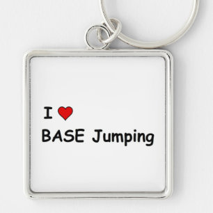 I Love BASE Jumping Key Ring
